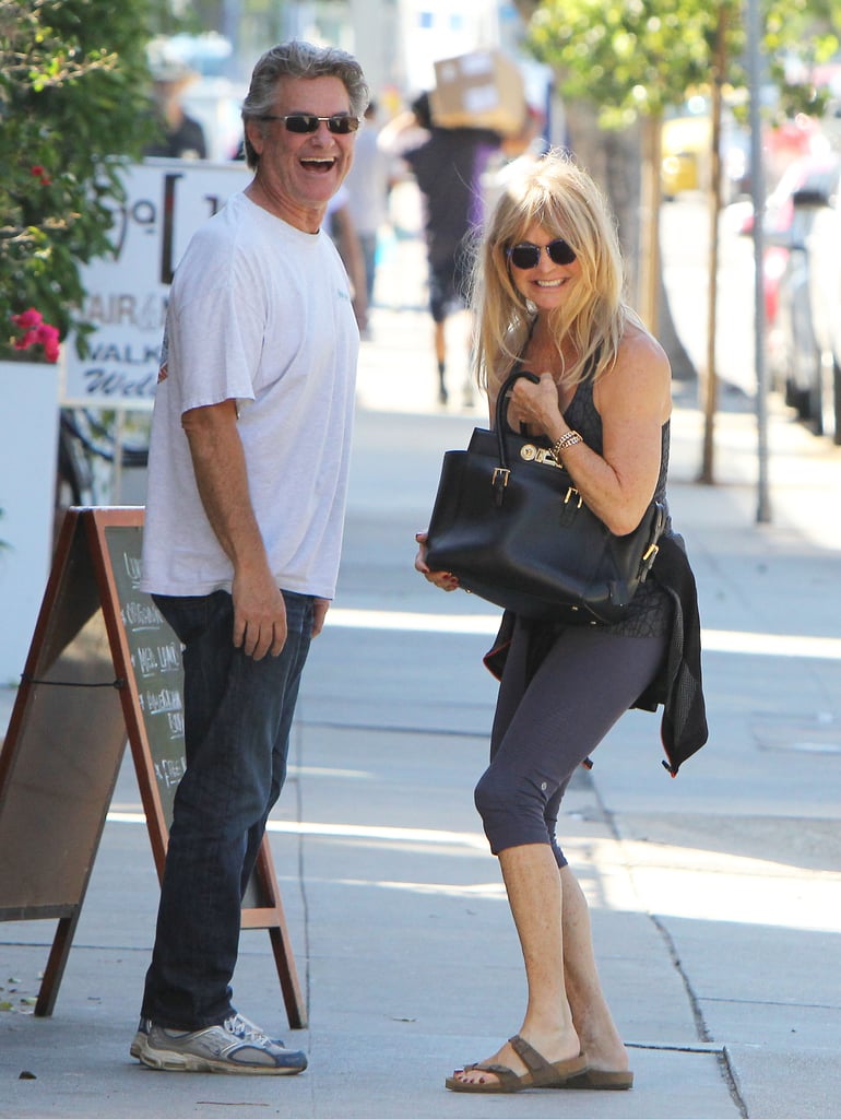 Kurt Russell and Goldie Hawn Showing PDA in LA Pictures