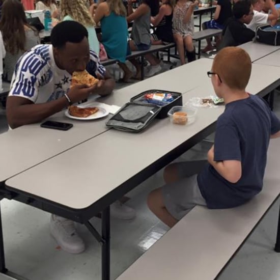 FSU Football Player Eats Lunch With Boy With Autism