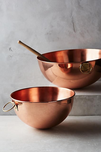 Anthropologie Copper Mixing Bowl