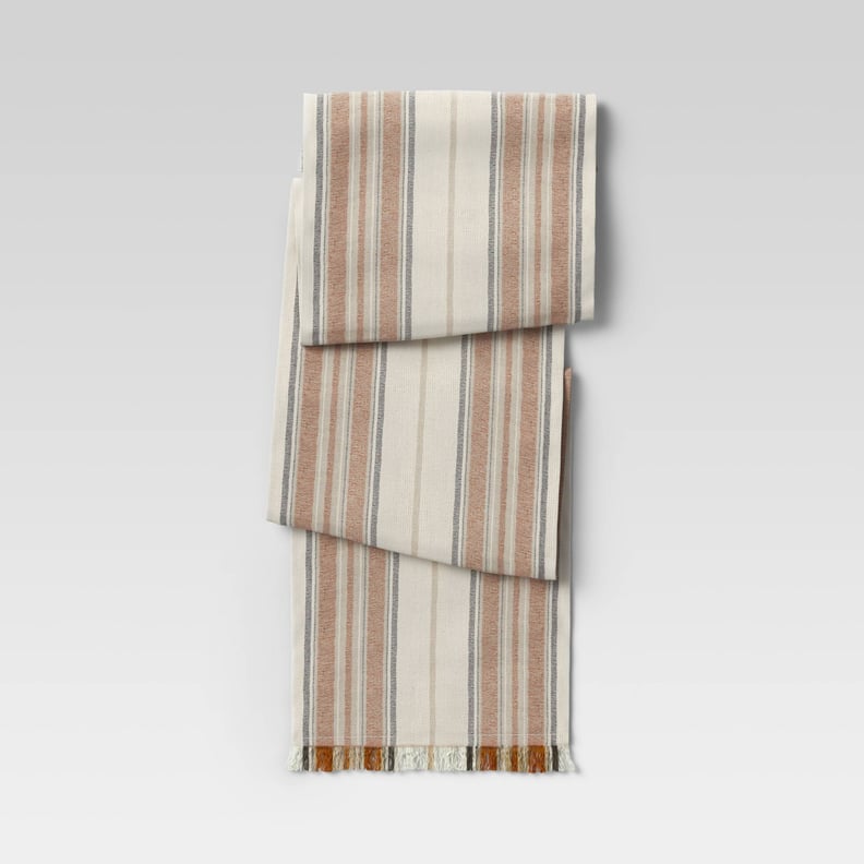 A Stylish Table Runner: Threshold Cotton Striped Table Runner