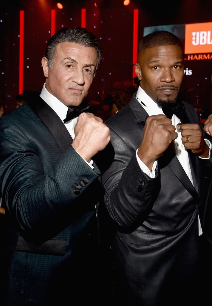 Pictured: Jamie Foxx and Sylvester Stallone