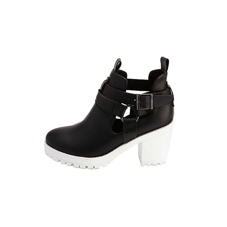 Charlotte Russe Lug-Soled Booties