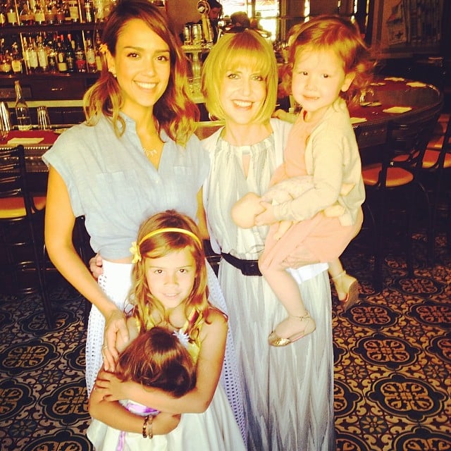 Jessica Alba celebrated Mother's Day with her mom, Cathy, and her girls, Honor and Haven Warren.
Source: Instagram user jessicaalba