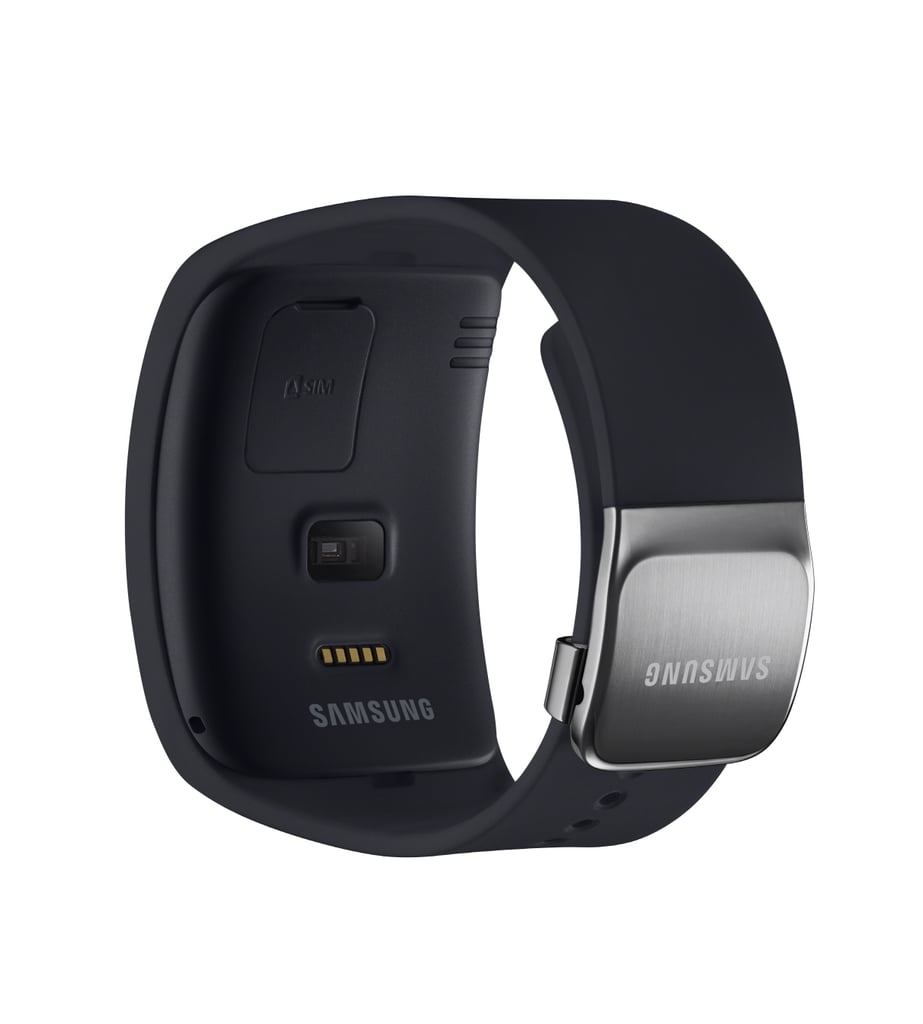 A SIM card can be installed on the rear of the wristwatch. The Gear S has 4GB of internal memory and 512 MB of RAM.
Source: Samsung