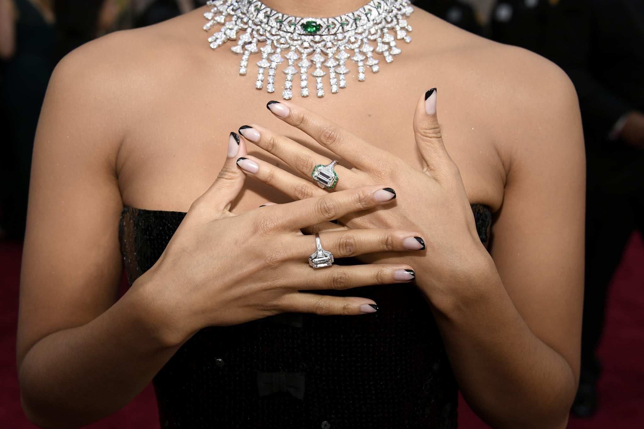 Zazie Beetz S French Moon Manicure At The 2020 Oscars