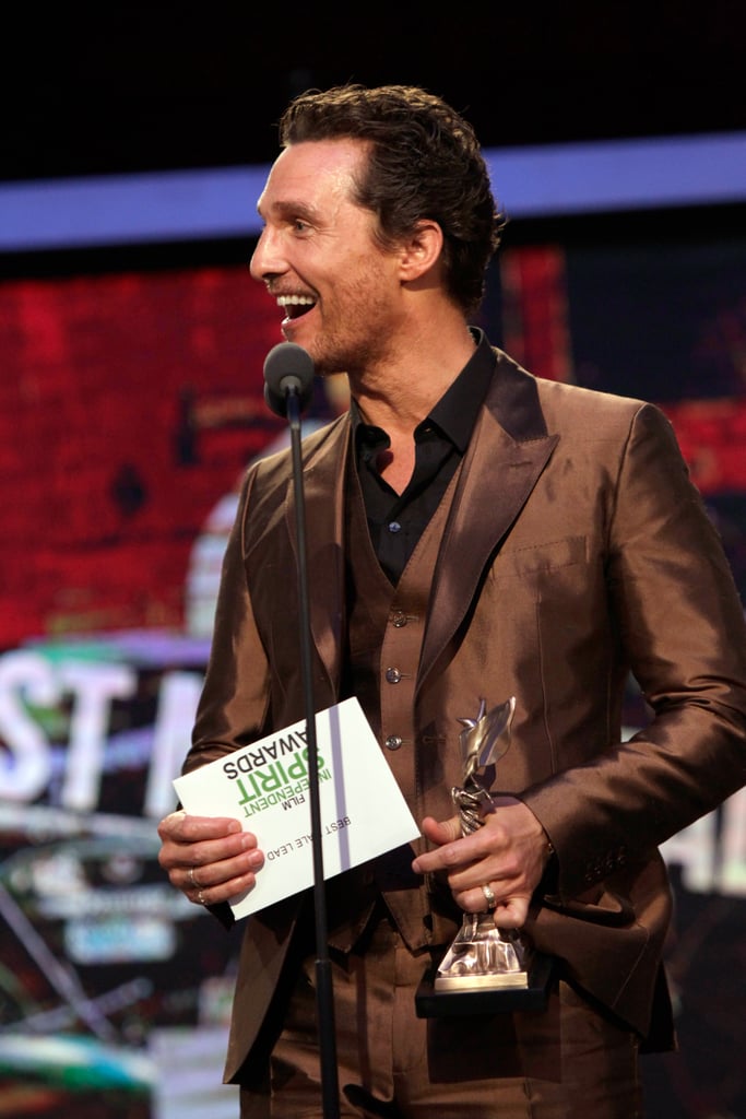 Matthew McConaughey at the Spirit Awards 2014