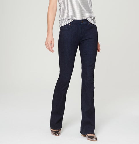 Loft flare jeans in dark wash