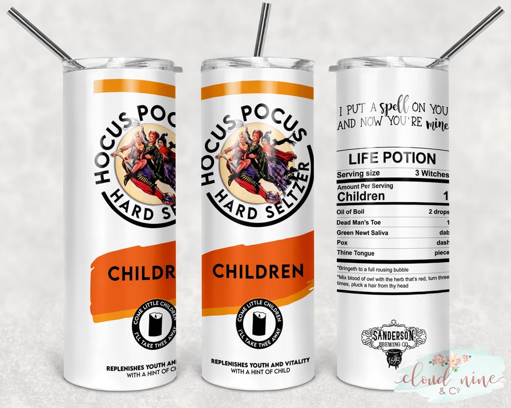 Hocus Pocus White Claw Tumblers