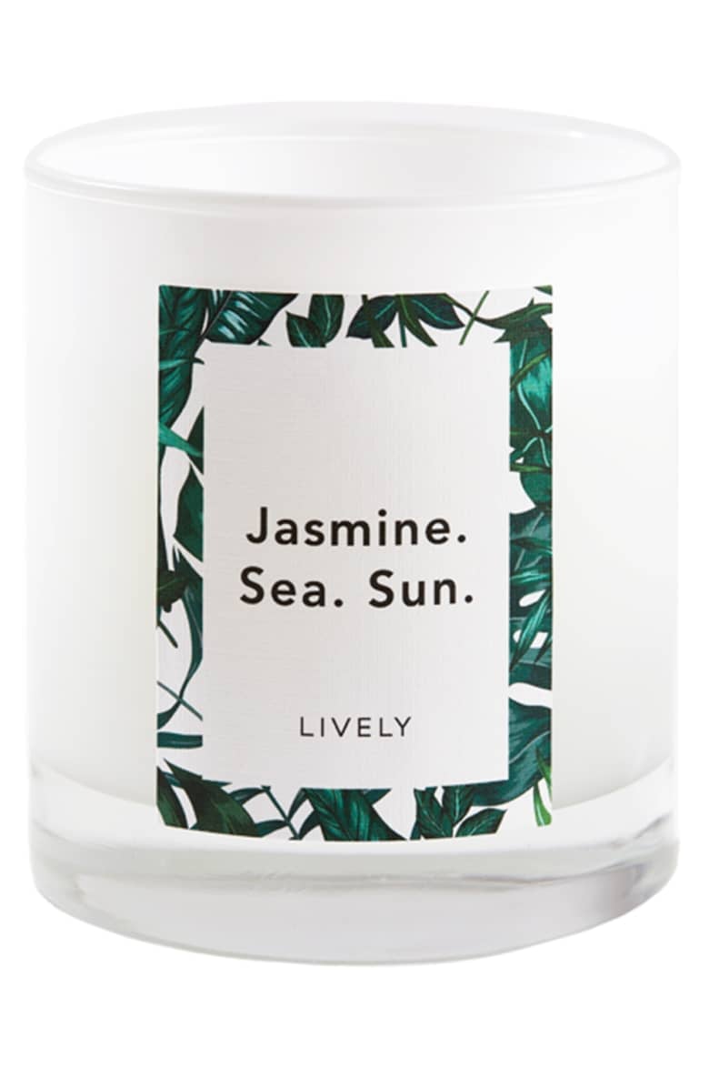 Jasmine. Sea. Sun. Candle