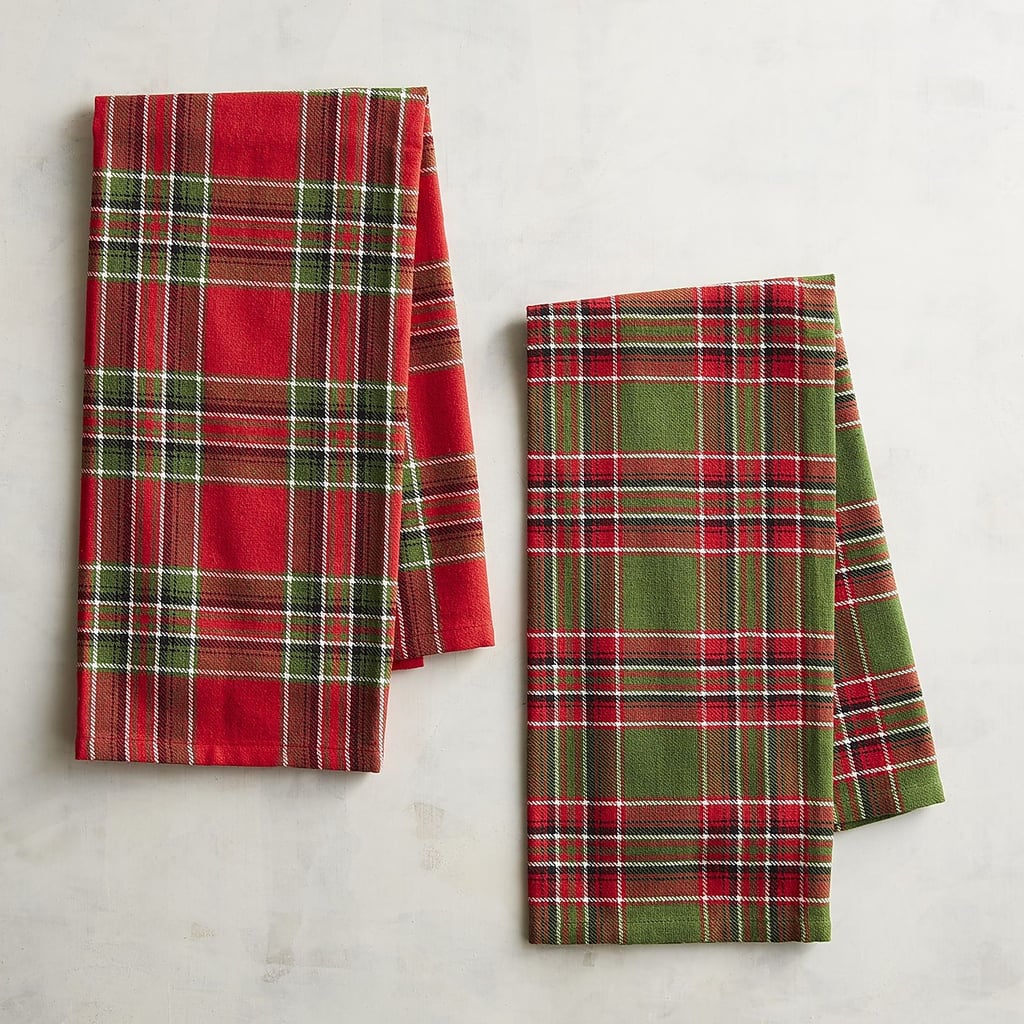 Woven Plaid Tea Towels ($10 for a set of two)