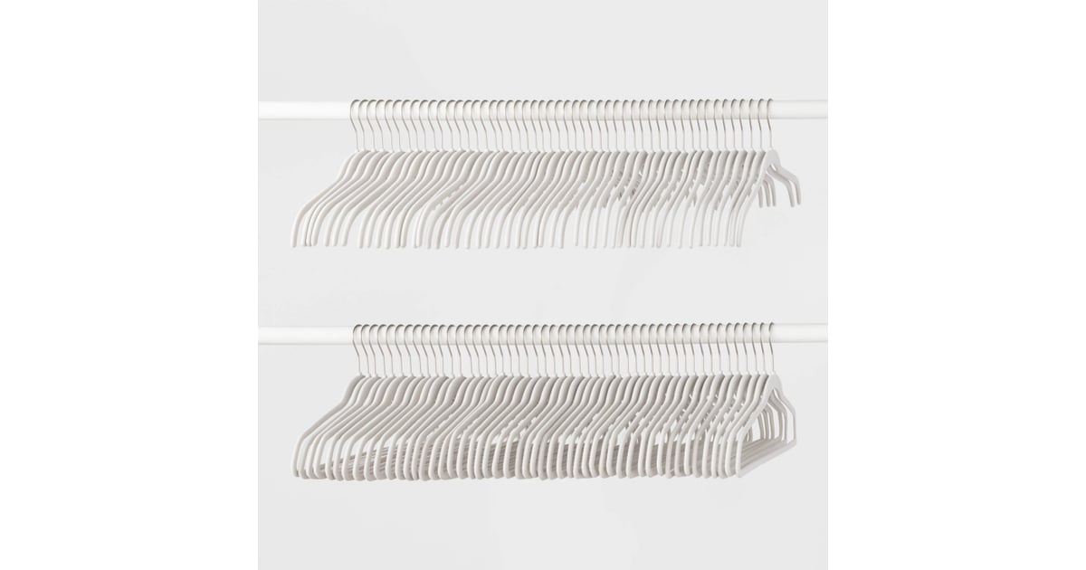 100pk Combo Pack Suit/shirt Flocked Hangers - Brightroom™ : Target