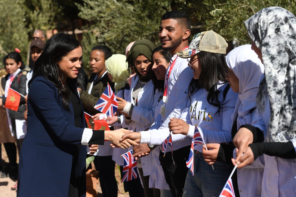 Prince Harry Meghan Markle Visit School on Morocco Tour 2019