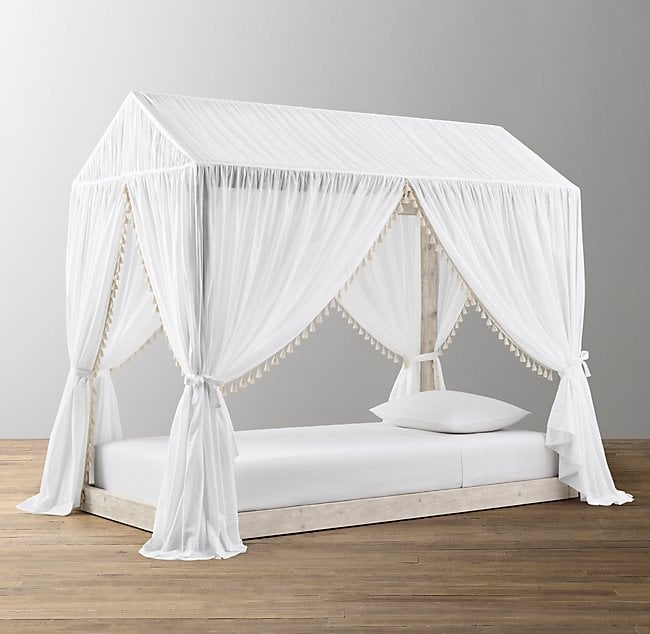 House Targaryen: Cole House Platform Bed and Tassel Voile Canopy