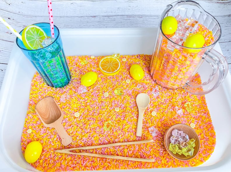 Lemonade Stand Sensory Bin