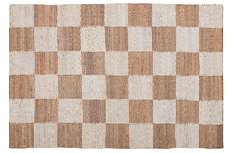 Checkered Jute Rug