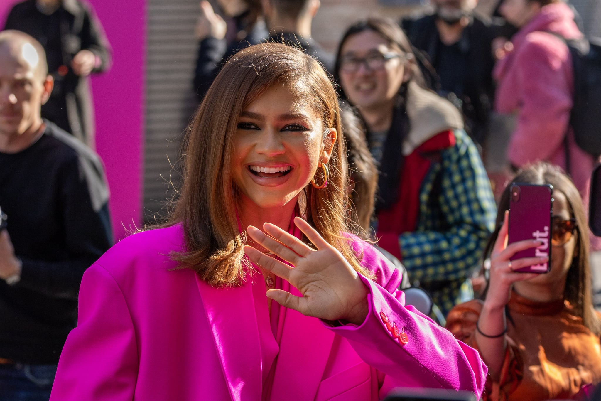 PARIS, FRANCE - MARCH 06: Zendaya attends the Valentino Womenswear Fall/Winter 2022/2023 show as part of Paris Fashion Week on March 06, 2022 in Paris, France. (Photo by Arnold Jerocki/Getty Images)