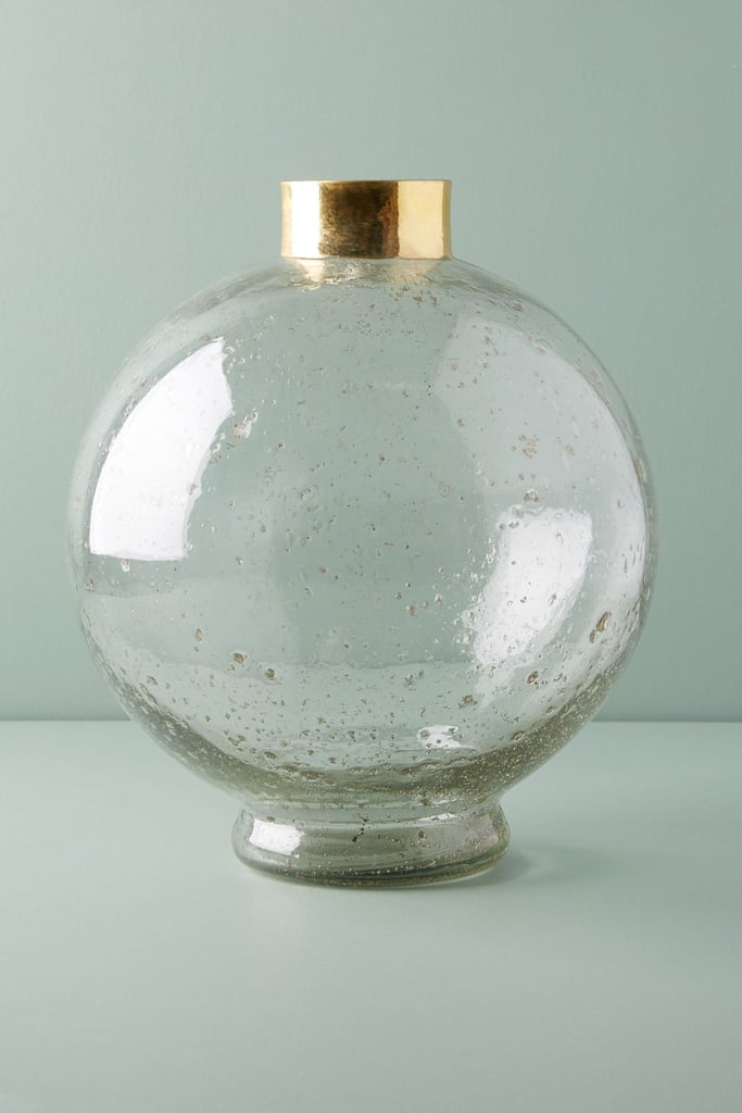 Anthropologie Gilded Large Sphere Vase