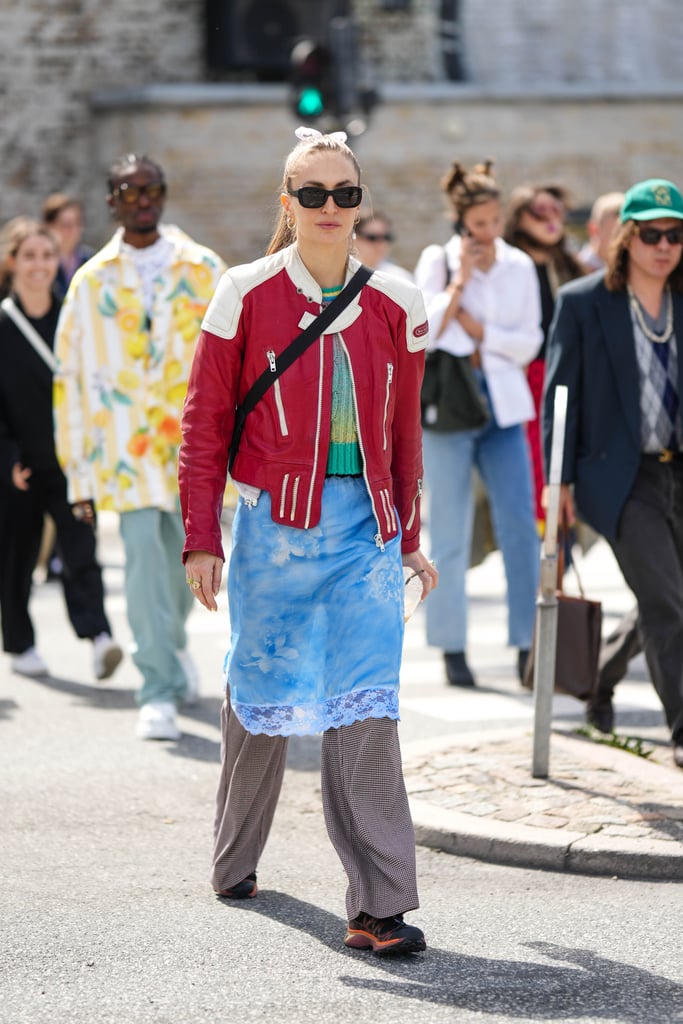 Copenhagen Fashion Week Street Style Spring 2024 Trend: Motorcore