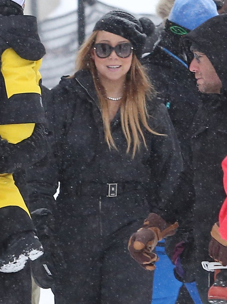Mariah Carey hit the slopes in Aspen on Tuesday.