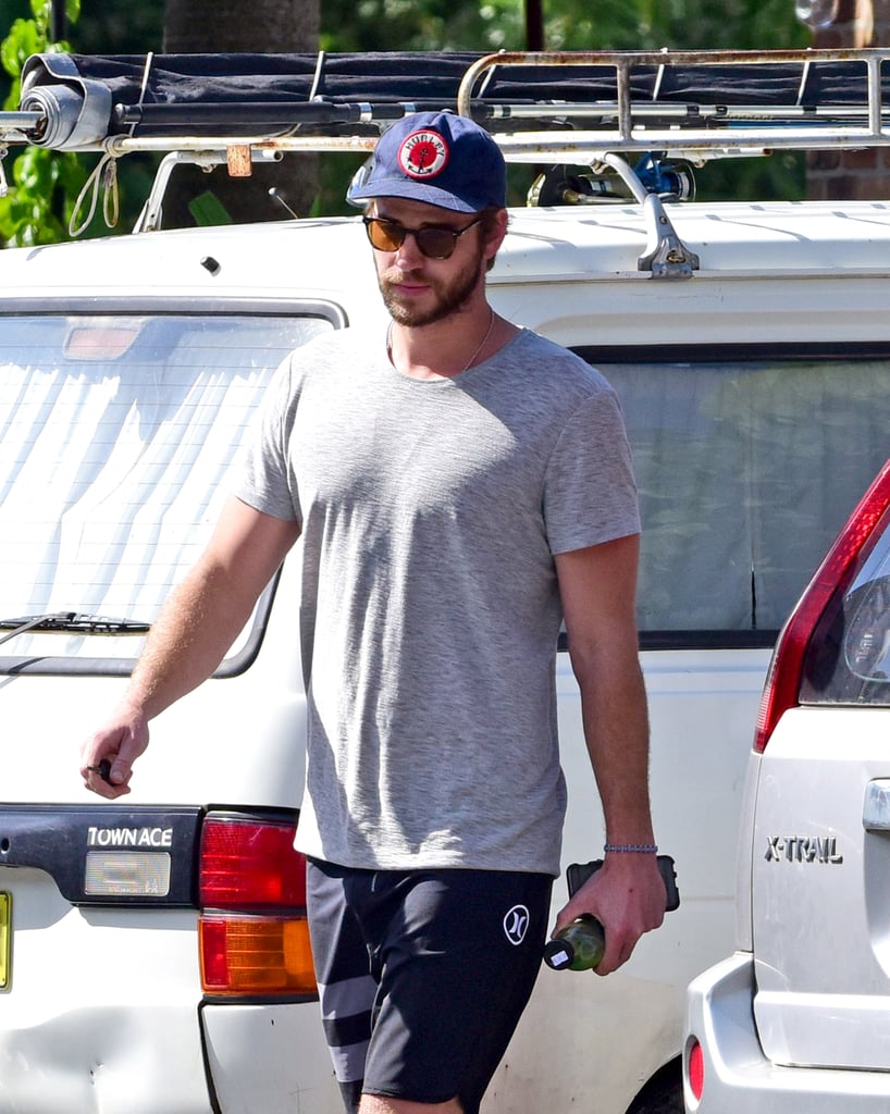 Miley Cyrus and Liam Hemsworth Having Lunch in Australia
