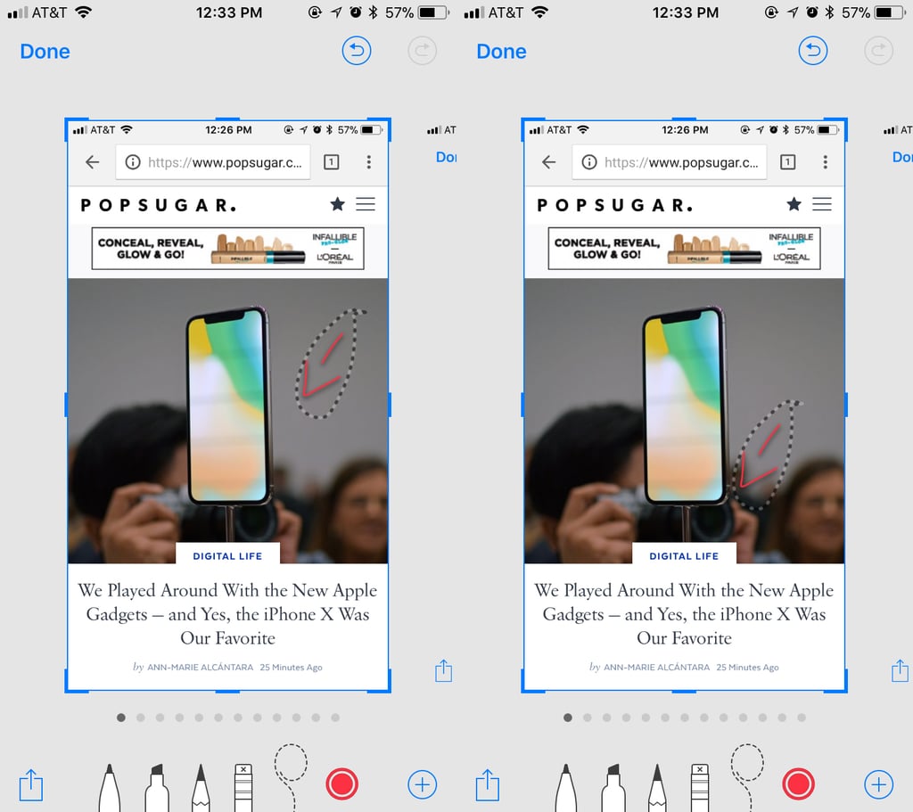Use the lasso tool to move a markup. How Do I Use Screenshots in iOS