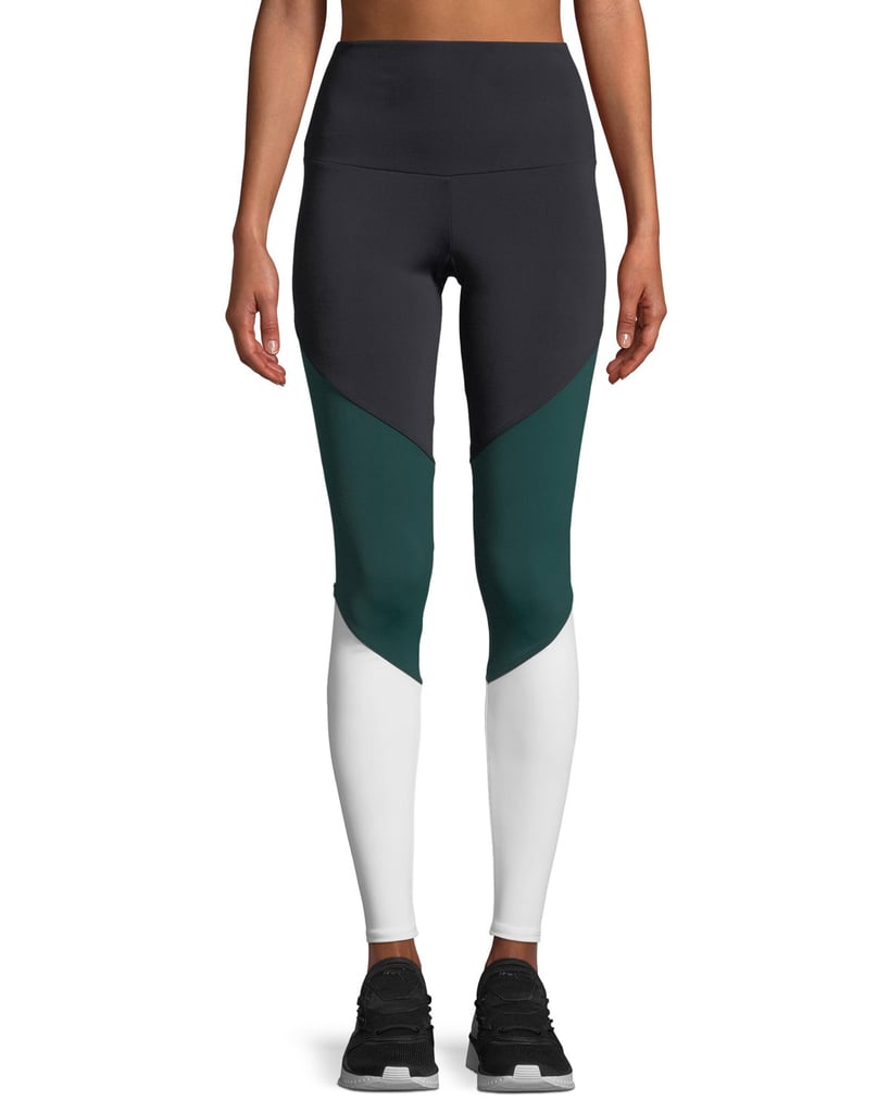 Onzie High-Rise Colorblock Track Performance Leggings