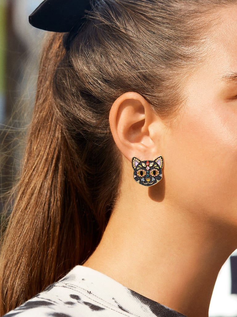 A Black Cat: BaubleBar Scaredy Cat Earrings