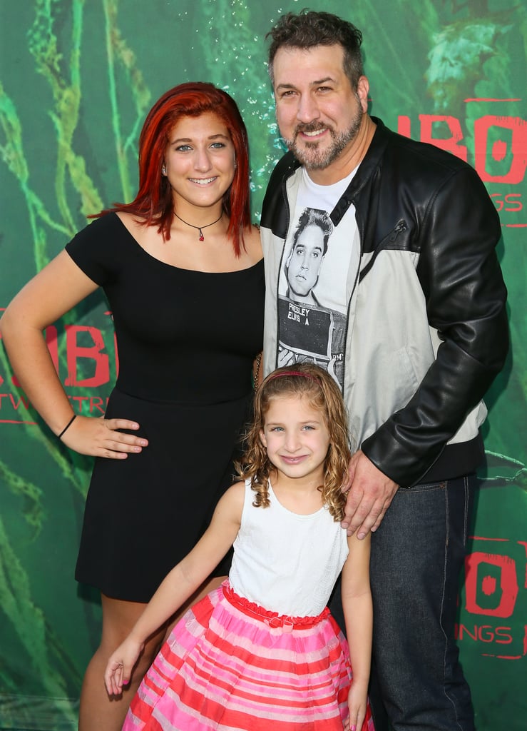 Joey Fatone With His Daughters at Kubo and the Two Strings