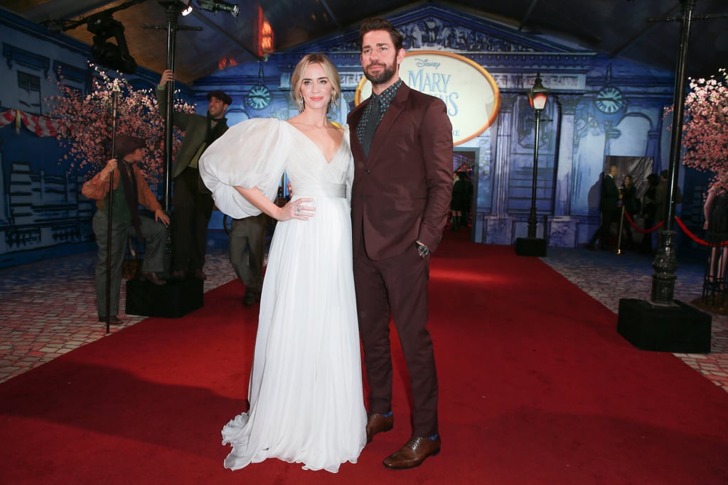 Emily Blunt and John Krasinski Mary Poppins Premiere Photos