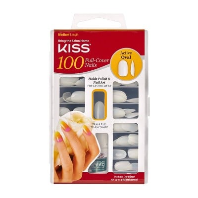 Kiss Full Cover False Nails in Oval