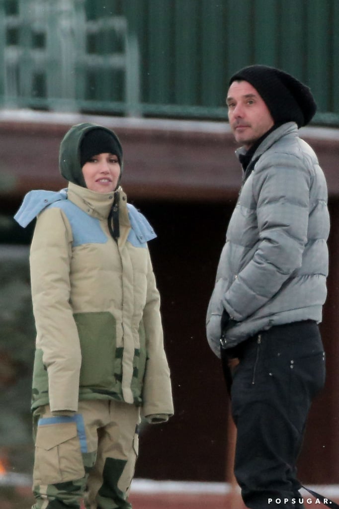 Gwen Stefani and Gavin Rossdale were all bundled in Mammoth Lakes, CA, on Friday.