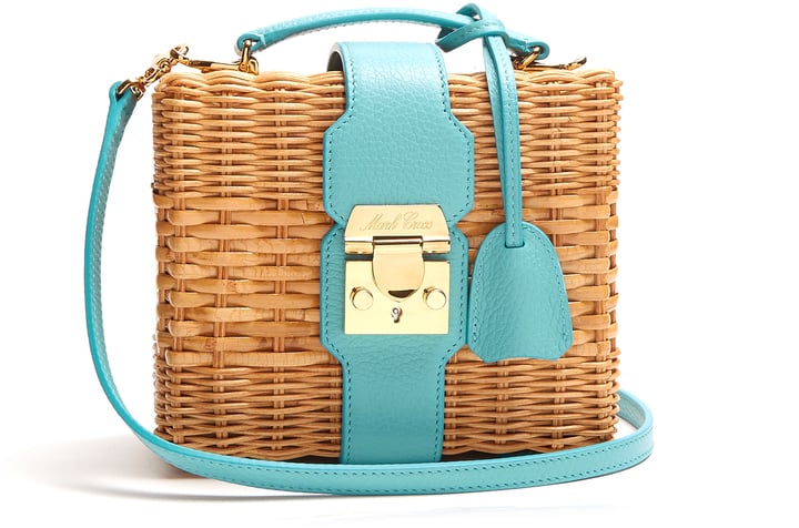This luxe Mark Cross Harley rattan and leather crossbody bag ($1,786) easily goes from a casual daytime activity to cocktail hour.
