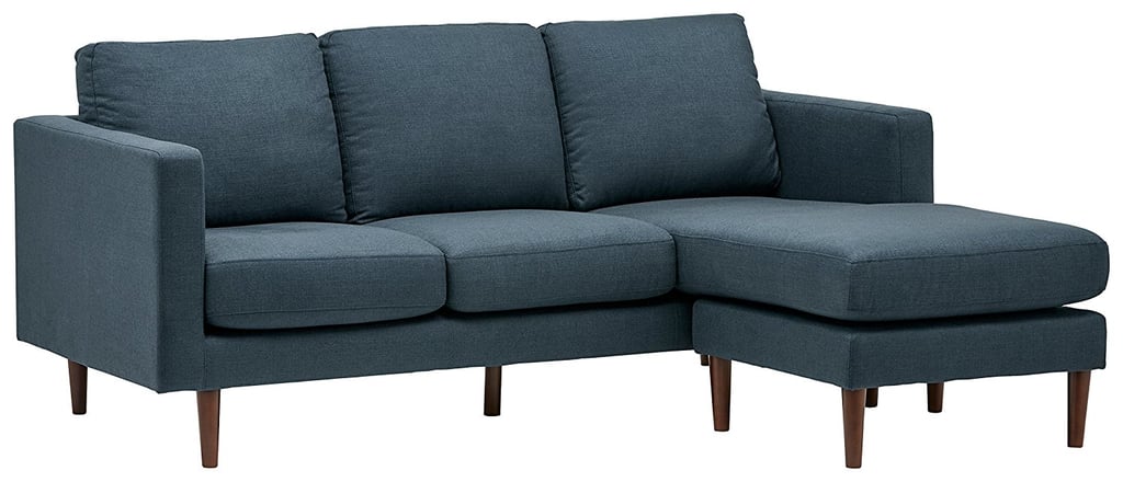 Modern Reversible Chaise Sectional in Denim ($799)