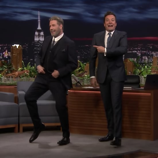 John Travolta Teaching Jimmy Fallon His Grease Dance Moves