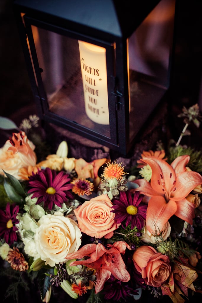 This Backyard Wedding Had Charming Rustic Halloween Decor