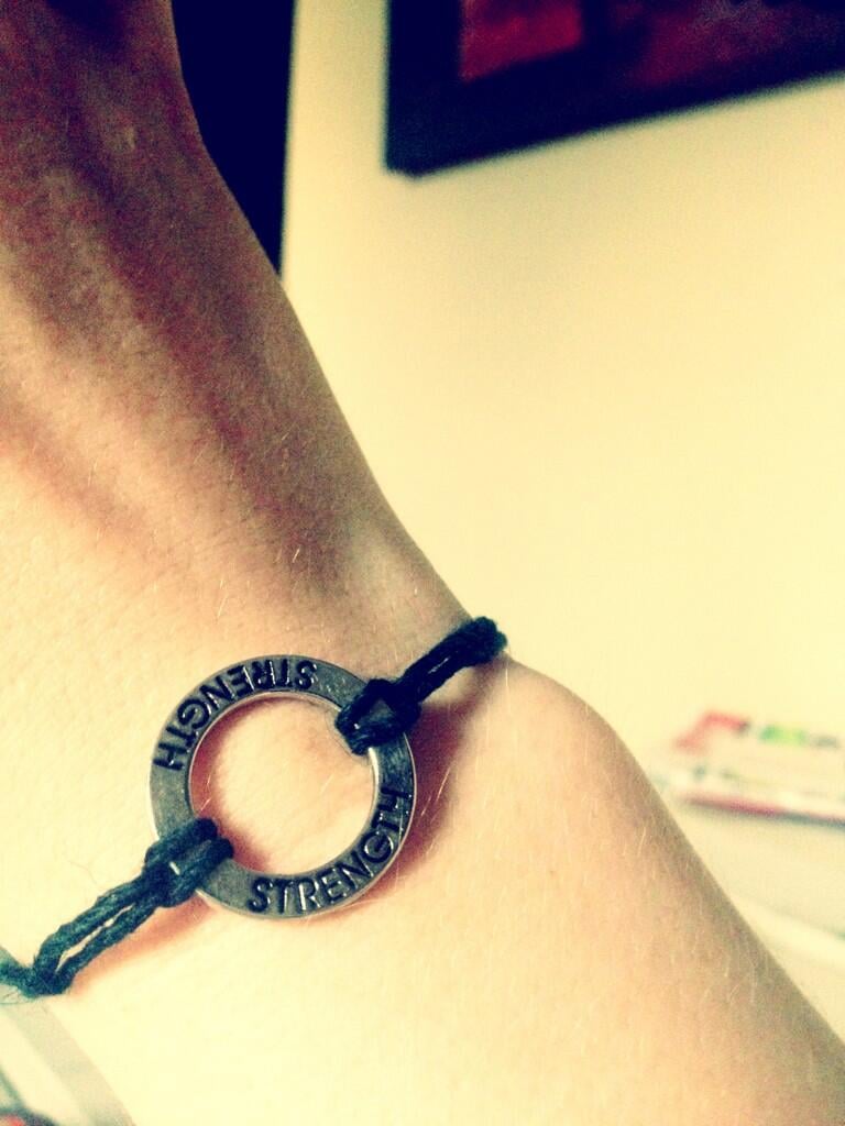Amy C. Newbold wore her Divergent pride on her wrist.
Source: Twitter user newbieames