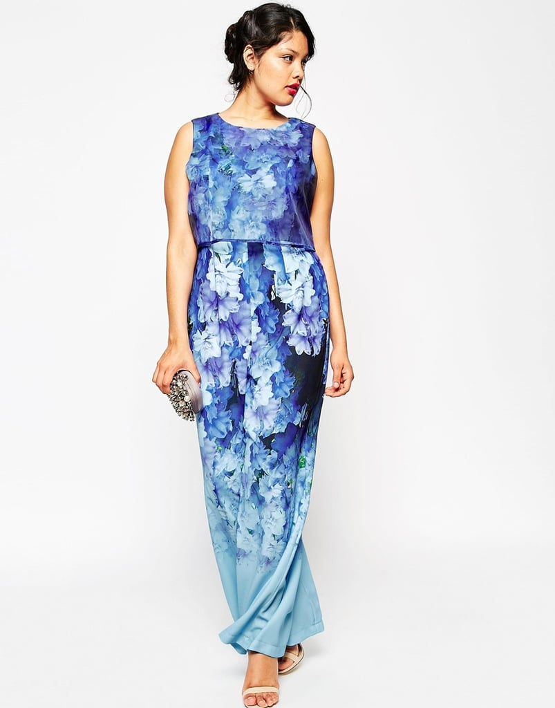 Asos Curve Jumpsuit In Falling Flower Print ($52)