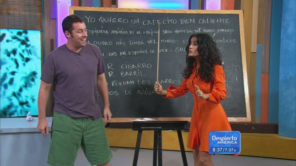 When She Forcefully Attempted to Teach Adam Sandler, Kevin James, and David Spade Spanish