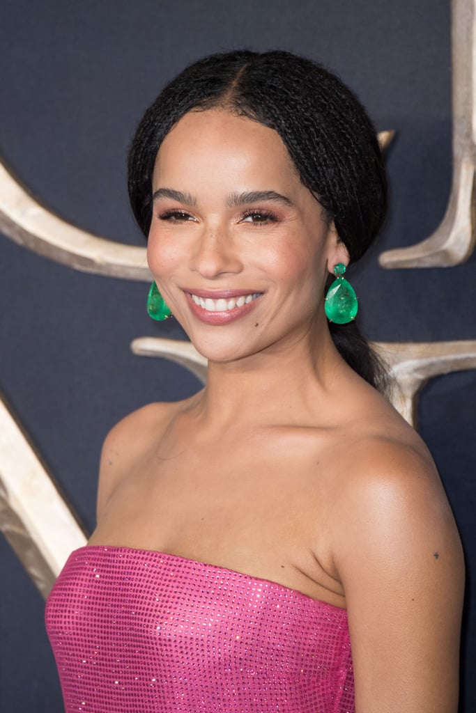 Zoë Kravitz Pink Gown at Fantastic Beasts 2 London Premiere