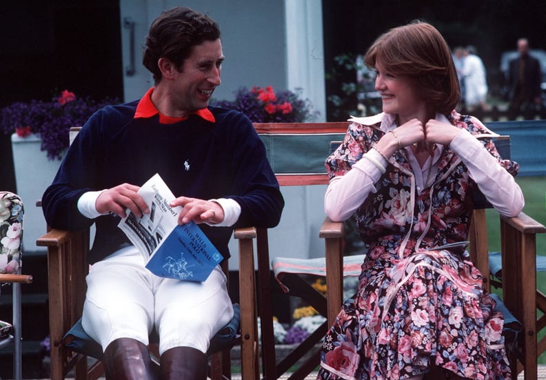 英国温莎- 7月01:查尔斯王子坐着跟莎拉·斯宾塞女士在马球比赛在警卫马球俱乐部,史密斯草坪,温莎大公园”(具体日期不确定)的蒂姆•格雷厄姆照片库通过盖蒂图片社)