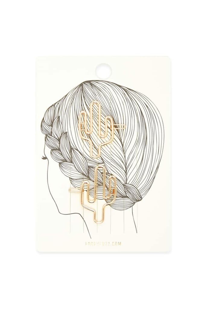 Cactcus Hair Clip Set