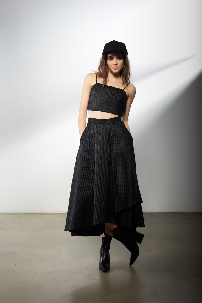 Kendall + Kylie Textured Crop Top ($98) and Textured Full Skirt ($228)