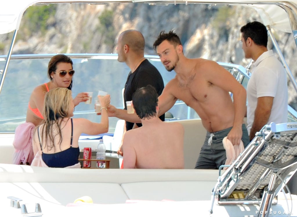 Lea Michele Kisses Matthew Paetz in Italy | Pictures