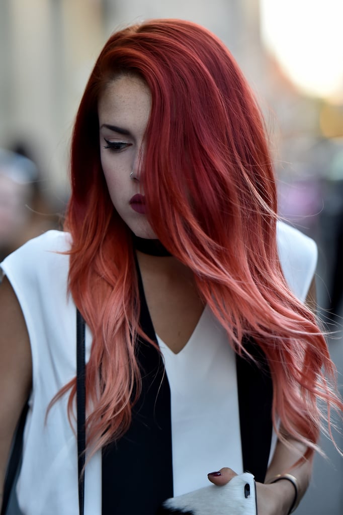 Rainbow Hair At Fashion Week Popsugar Beauty