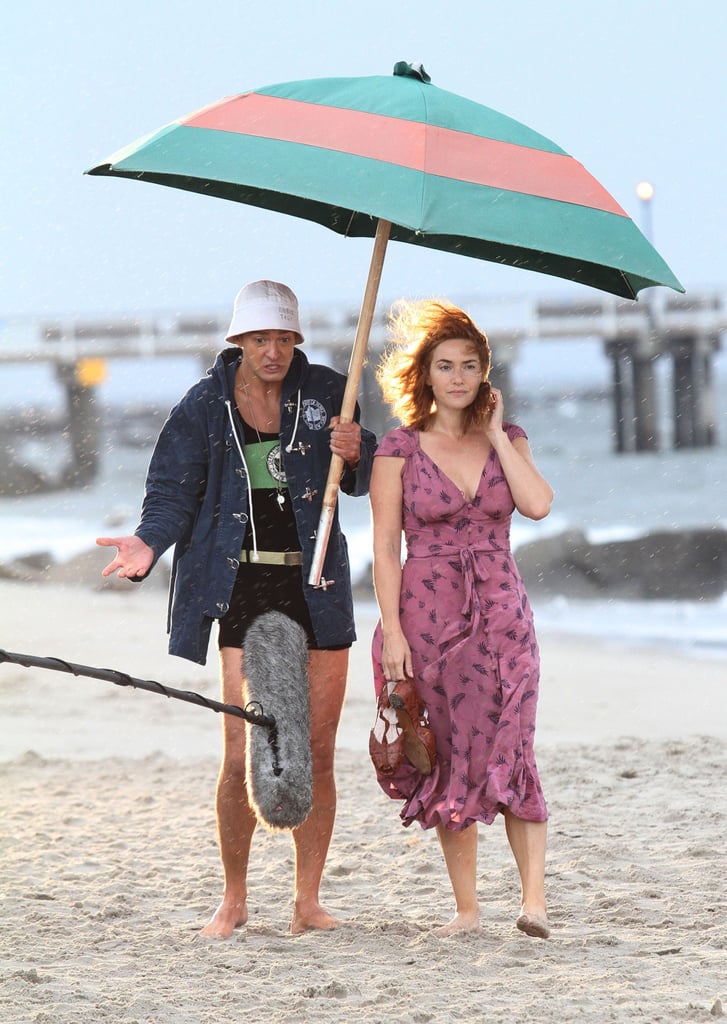 Justin Timberlake and Kate Winslet on Set September 2016