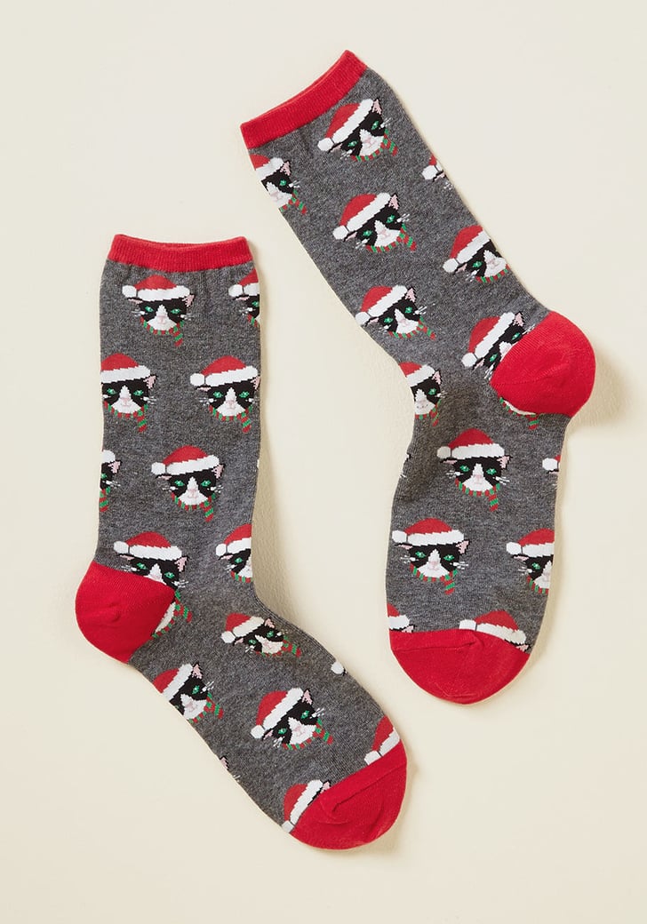 Here Comes Santa Claws Socks | Cat Lady Gifts | POPSUGAR Love & Sex ...
