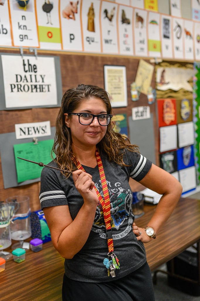 A little bit of magic goes a long way, and a few lucky third graders were treated to the full Harry Potter wizarding experience after their teacher decked out the entire classroom in all things Hogwarts.
Randi Elmore — a second- and third-grade teacher at Mojave Elementary School in Mojave, CA — took it upon herself to give her classroom this magical transformation during back-to-school night, creating an interactive display of Harry Potter decorations to better engage her students with books and reading. She and her husband even made an impressively detailed Whomping Willow out of chicken wire and pool noodles, complete with Arthur Weasley's stolen Ford Anglia. "I try to make it as Harry-Potter-themed as possible so that the students keep that level of engagement with the literature," Randi told POPSUGAR via email.
A hardworking Hufflepuff, Randi made sure every important detail from the series was represented, including Hagrid's "reading hut," a sorting hat, a house-elf-themed classroom chore board, a trolley for special raffle treats from Universal Studios, a Daily Prophet news board, a Quidditch goals board, and white board erasers made out of Dobby's socks. The students are even split into houses according to their seating chart and can work to earn house points. "I do have to admit that I was a bit envious because I would have loved to get my acceptance letter as a kid," Randi said, and I couldn't agree more.
"I wanted my classroom to feel like a safe place that was constant and stable to my students."
Having grown up attending midnight releases of the Harry Potter films, Randi knew the impact the series could have on children and wanted her students to experience the same magic that fostered her own love for reading. "I wanted my classroom to feel like a safe place that was constant and stable to my students, and the first thing that came to my mind was Hogwarts," she said. "The idea that they would be able to leave their problems behind and step through my classroom door into an entirely different world was my goal. My other goal was to create a level of excitement about literature." Consider my inner Hermione Granger absolutely enchanted.
All in all, Randi hopes that her hard work and dedication to making her classroom as engaging as possible for her students will make them more excited about reading and inspire parents to read more with their children. "Teachers spend so much of their own time, money, and resources to benefit their students and classrooms that all teachers deserve recognition for their passion and love for students," Randi added. "They deserve so much credit for their dedication to their jobs."
Related:
This Wicked Hogwarts-Inspired Back-to-School Collection Is Summoning My Inner Wizard A little bit of magic goes a long way, and a few lucky third graders were treated to the full Harry Potter wizarding experience after their teacher decked out the entire classroom in all things Hogwarts.
Randi Elmore — a second- and third-grade teacher at Mojave Elementary School in Mojave, CA — took it upon herself to give her classroom this magical transformation during back-to-school night, creating an interactive display of Harry Potter decorations to better engage her students with books and reading. She and her husband even made an impressively detailed Whomping Willow out of chicken wire and pool noodles, complete with Arthur Weasley's stolen Ford Anglia. "I try to make it as Harry-Potter-themed as possible so that the students keep that level of engagement with the literature," Randi told POPSUGAR via email.
A hardworking Hufflepuff, Randi made sure every important detail from the series was represented, including Hagrid's "reading hut," a sorting hat, a house-elf-themed classroom chore board, a trolley for special raffle treats from Universal Studios, a Daily Prophet news board, a Quidditch goals board, and white board erasers made out of Dobby's socks. The students are even split into houses according to their seating chart and can work to earn house points. "I do have to admit that I was a bit envious because I would have loved to get my acceptance letter as a kid," Randi said, and I couldn't agree more.
"I wanted my classroom to feel like a safe place that was constant and stable to my students."
Having grown up attending midnight releases of the Harry Potter films, Randi knew the impact the series could have on children and wanted her students to experience the same magic that fostered her own love for reading. "I wanted my classroom to feel like a safe place that was constant and stable to my students, and the first thing that came to my mind was Hogwarts," she said. "The idea that they would be able to leave their problems behind and step through my classroom door into an entirely different world was my goal. My other goal was to create a level of excitement about literature." Consider my inner Hermione Granger absolutely enchanted.
All in all, Randi hopes that her hard work and dedication to making her classroom as engaging as possible for her students will make them more excited about reading and inspire parents to read more with their children. "Teachers spend so much of their own time, money, and resources to benefit their students and classrooms that all teachers deserve recognition for their passion and love for students," Randi added. "They deserve so much credit for their dedication to their jobs."
Related:
This Wicked Hogwarts-Inspired Back-to-School Collection Is Summoning My Inner Wizard