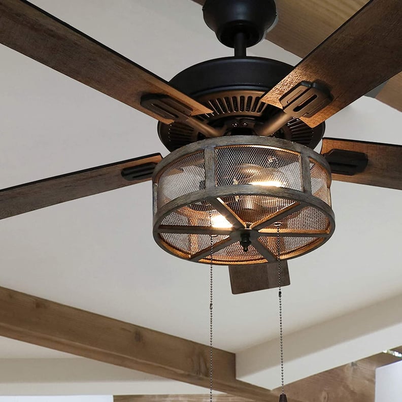 A Stylish Fan: River of Goods 52 Inch Width Farmhouse LED Ceiling Fan