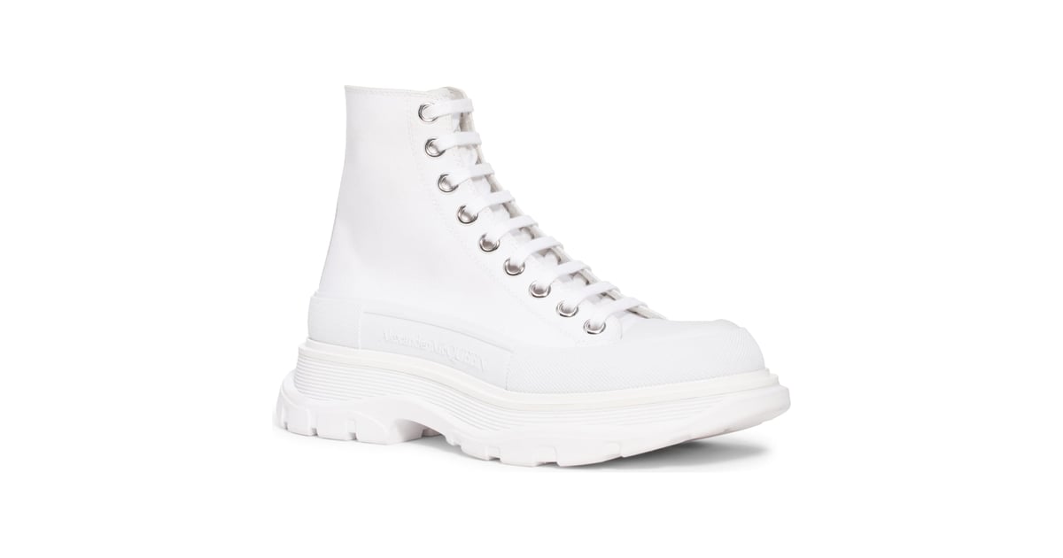 alexander mcqueen tread slick glitter high top boots