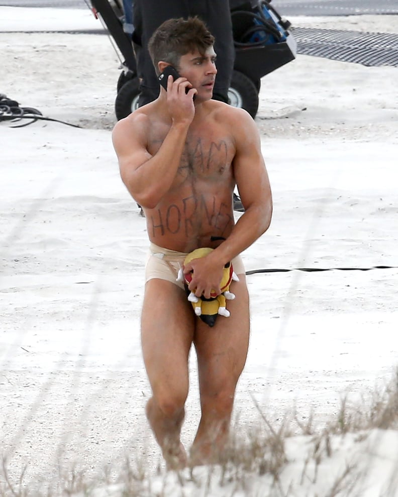 Zac Efron in His Underwear on the Set of Dirty Grandpa